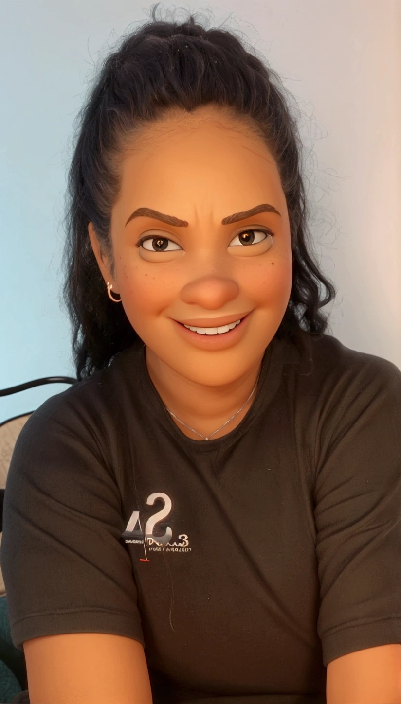 A realistic Pixar-style 3D animated version of this photo.  