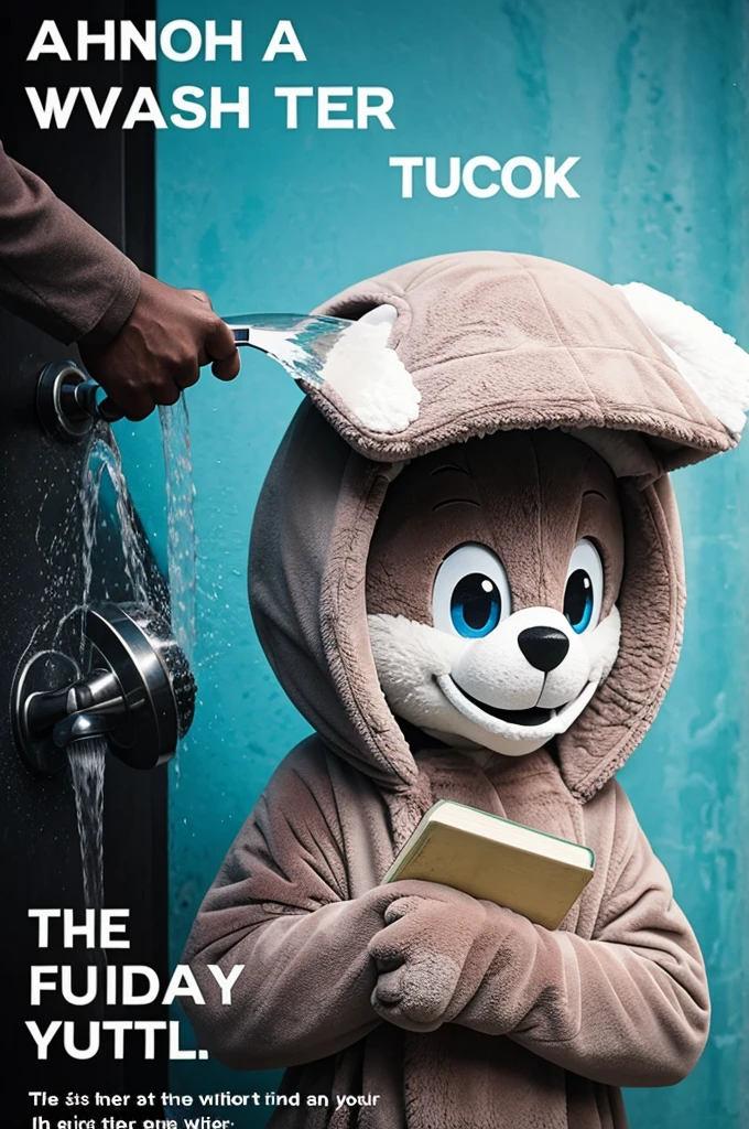 A book cover about how to wash a fursuit