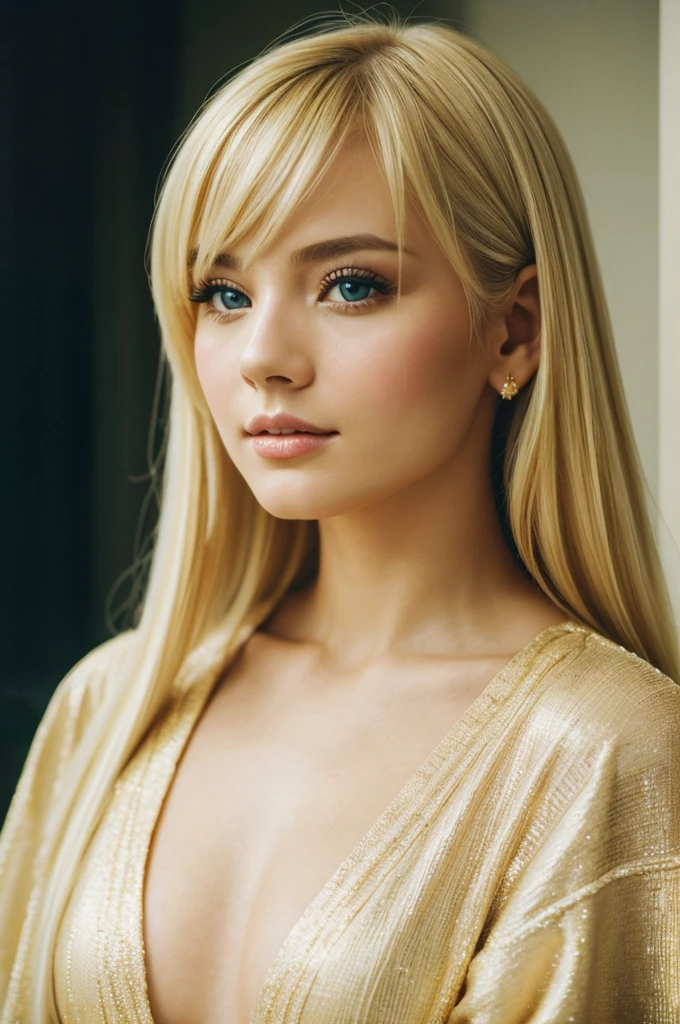 Blonde Blonde Hair Party、The most beautiful woman in a bright space Wearing a dress Cosmetic Beauty Beauty Beautiful woman young woman Beauty Film Stock Photos ,4. Kodak Portra 400 ,Camera F1.6 Lenses ,,Hyper-realistic ,Realistic texture, Dramatic Lighting , Cinestill 800,Beautiful womanの高精細RAW写真繊細 スタジオライトyoung woman High Resolution Studio Light Studio Light Caucasian French Italian Ukrainian Swiss