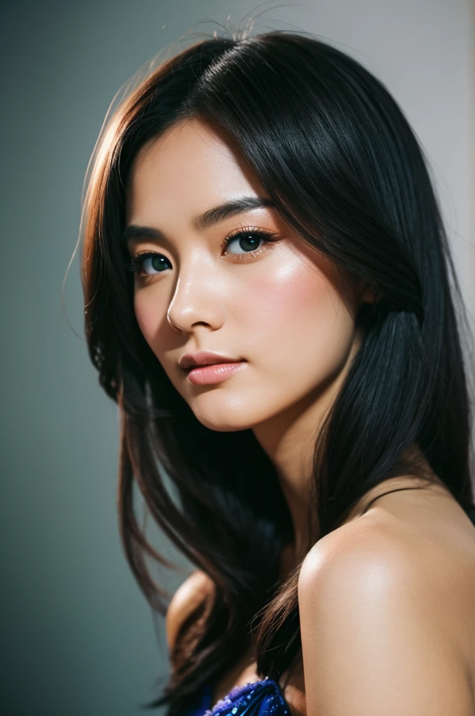 Black Hair Party、The most beautiful woman in a bright space　Wearing a dress Cosmetic Beauty　Beauty　Beautiful woman　 young woman　Beauty　 Film Stock Photos ,4. Kodak Portra 400 ,Camera F1.6 Lenses ,,Hyper-realistic ,Realistic texture, Dramatic Lighting , Cinestill 800,Beautiful womanの高精細RAW写真繊細　スタジオライトyoung woman　High Resolution Studio Light Studio Light　Caucasian　French　Italian　Ukrainian　Swiss