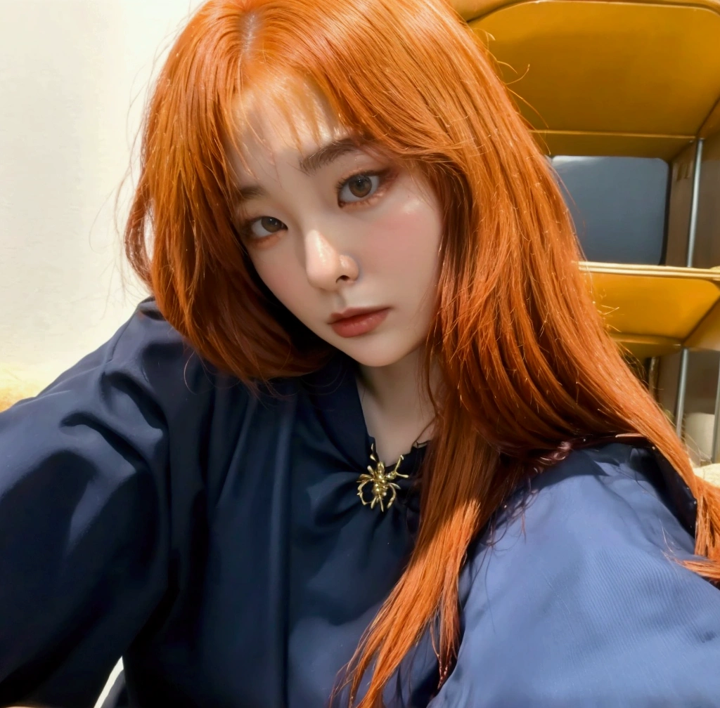 Seulgi, red velvet, ginger hair