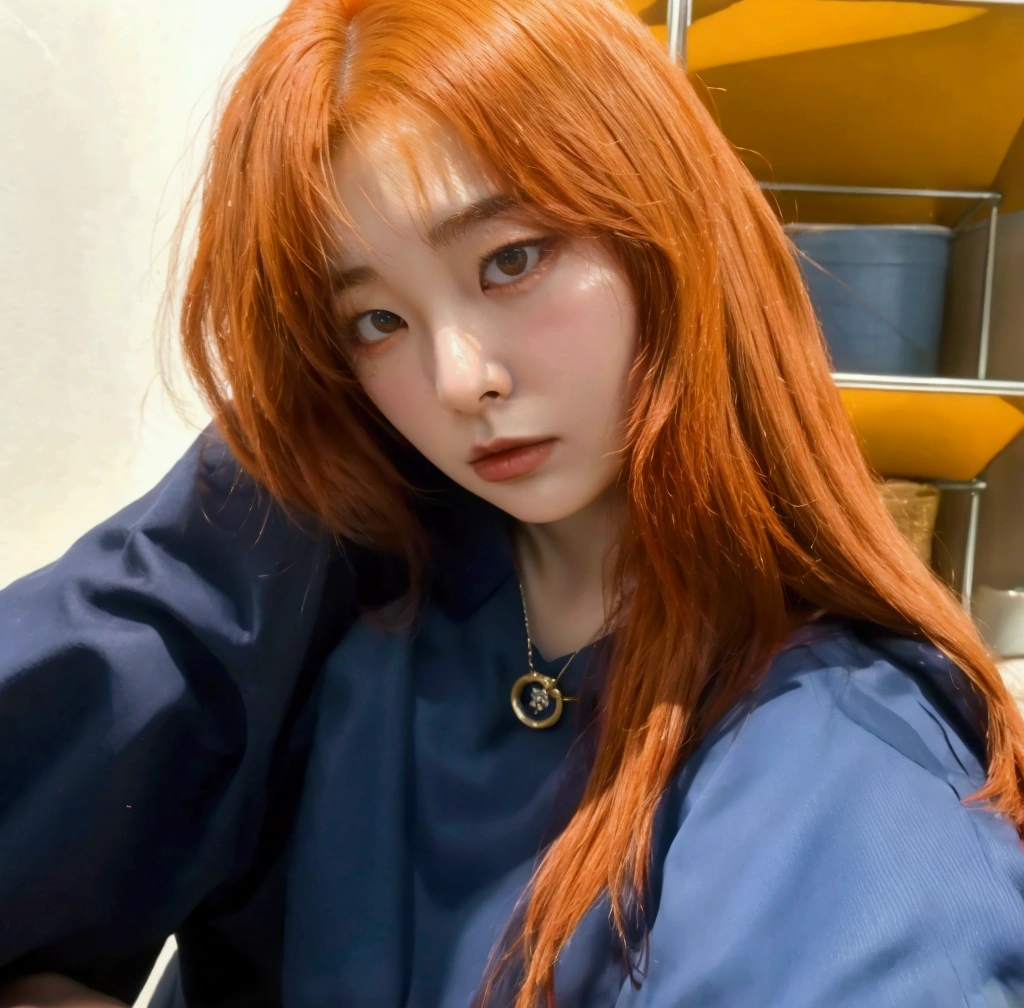 Seulgi, red velvet, ginger hair