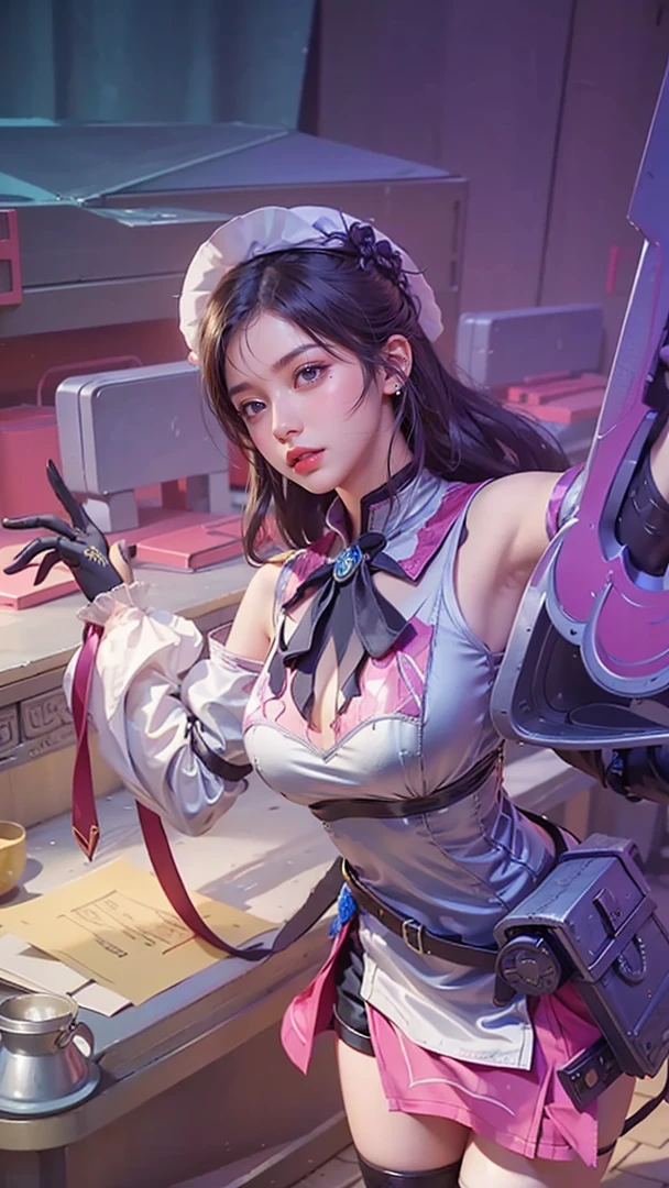 a close up of a girl (mobile legends character detailed black hair, big booobs ,  shadowbringers cinematic, 4 k detail fantasy, a beautiful fantasy empress, game cg, xianxia fantasy, xianxia hero, 2. 5 d cgi anime fantasy artwork, cinematic goddess close shot, ruan jia and artgerm, wow 4 k detail fantasy, hyperdetailed fantasy character