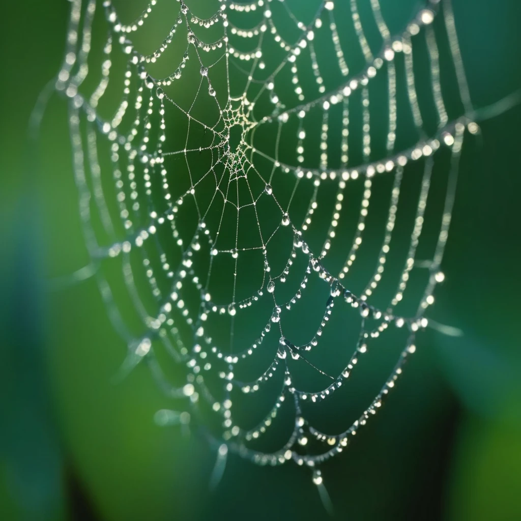 a close up of a 蜘cobweb with water droplets on it, 蜘cobweb, cobweb, Web of Life, spider grid, Lace Net, cobgrid, spidergrid, grid, with cobgrid, 蜘cobweb景观, Tendril nets, artificial 蜘cobweb, dew, Spider nest, 网bed body, Hanging on white net, inside head cobgrid