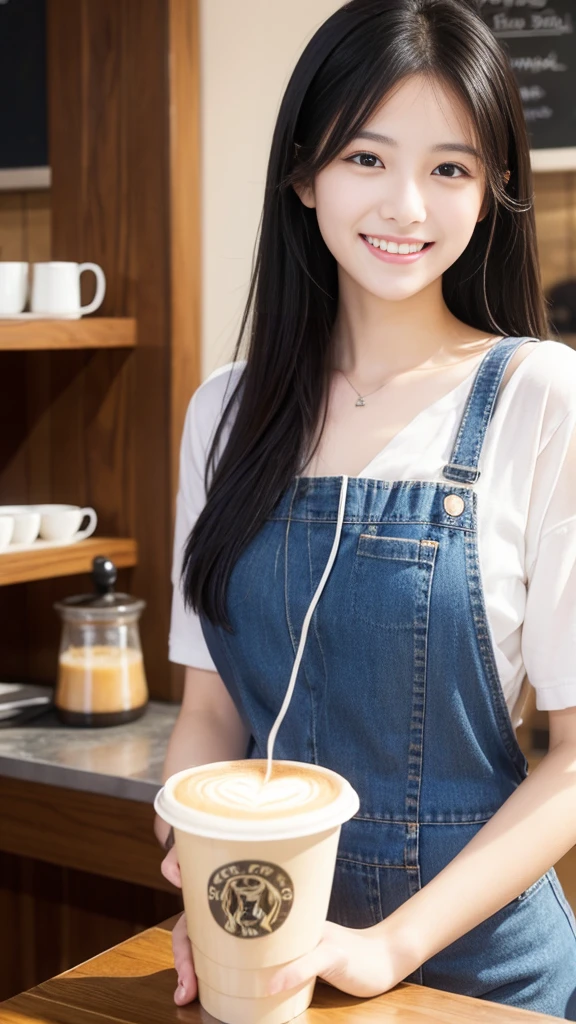 beauty、Smile、Black Hair、Coffee Shop