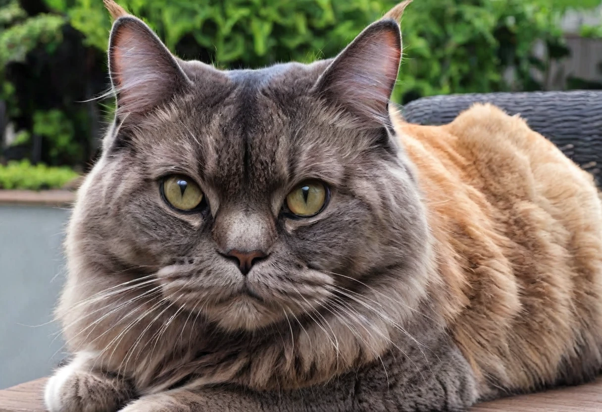 Giant looking cat