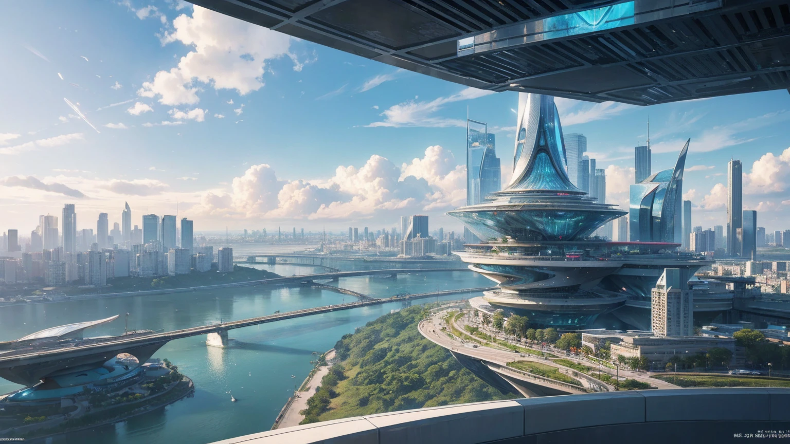 (Best quality,4K,8K,A high resolution,Masterpiece:1.2),Ultra-detailed,(Realistic,Photorealistic,photo-realistic:1.37),Futuristic floating city,Futuristic technology,Huge urban high-tech tablet platform,Airship,Floating in the sky,Futuristic city,Small airships around,High-tech hemispherical platform,Colorful lights,Advanced architecture,modernn architecture,skyscrapper,Access the cloud,Scenic beauty,view over city,Impressive design,Blend seamlessly with nature,energetic and vibrant atmosphere,Futuristic transportation system,Parking is suspended,Transparent path,Lush greenery,Sky gardens,cascading waterfalls,Magnificent skyline,reflections on the water,Sparkling river,Architectural innovation,futuristic skyscrapers,Transparent dome,The shape of the building is unusual,Elevated walkway,Impressive skyline,Glowing lights,Futuristic technology,Minimalist design,Scenic spots,Panoramic view,Cloud Piercing Tower,Vibrant colors,epic sunrise,epic sunset,Dazzling light display,magical ambiance,The future city,Urban Utopia,LuxuryLifestyle,Innovative energy,sustainable development,Smart city technology,Advanced infrastructure,Tranquil atmosphere,Nature and technology live in harmony,Awesome cityscape,Unprecedented urban planning,Architecture connects seamlessly with nature,High-tech metropolis,A cutting-edge engineering marvel,The future of urban living,Visionary architectural concept,Energy-efficient buildings,Harmony with the environment,A city floating above the clouds,Utopian dreams become reality,The possibilities are endless,State-of-the-art transportation network,Green energy integration,Innovative materials,Impressive holographic display,Advanced communication system,Breathtaking aerial view,Quiet and peaceful environment,Modernist aesthetics,Ethereal beauty