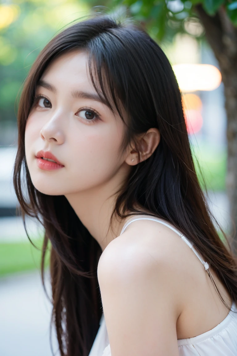 Ulzzang-6500-v1.1, (RAW photos:1.2), (realistic:1.4), 아름다운 상세one girl, very detailed eye and face, Beautiful, delicate details, does not make sense, It&#39;s incredibly ridiculous., huge file size, very detailed, high resolution, very detailed, best quality, tabletop, one girl, , ((very detailed)), ((dynamic pose))), (camel toe), (open your mouth)),((Drooping eye)),((round face)),((curl inside the hair)), （look far away：1.1),toe-up of face,(((black playboy bunny)))、upper body、black costume、Has bangs、((slim))、slim body、((look down)、((eye을 크게 뜨고))、(((angle from below))、(D cup milk))、((Gorgeous bras))、skirt、eye을 크게 뜨고、((((amazed))))、surprised、scream、open your mouth、ache、toe ~ eye、