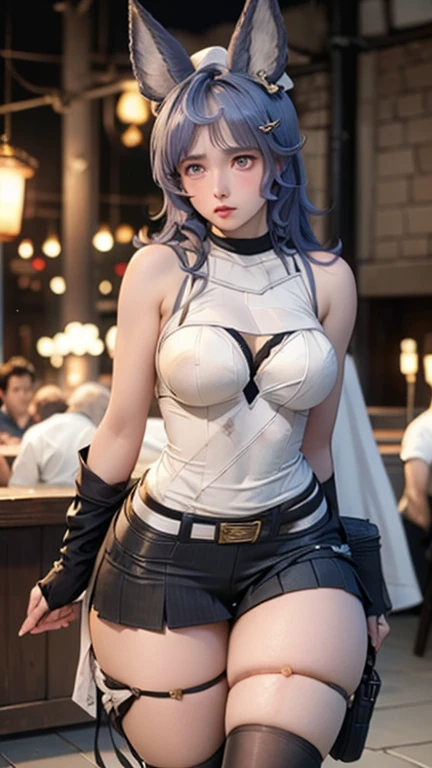 (((Full and soft breasts,)))(((Huge breasts))) (((Cleavage))) (Perfect curvy figure)(Very delicate and beautiful:1.2)Supermodel,perfectly shaped,Girls,,High Leg Raise,Beautiful Feet,Berets,Gentle expression,Spoiled look,Innocent face,ミニskirt,Short skirt,Large Breasts,Beautiful breasts,plump,Cycling Shorts,,givenchy,masterpiece, best quality, high resolution, 8K, , skirt, , short hair, Messy hair, blush, Sexy pose, Large Breasts, Sexy pose, Sweating,, Sweating, city View, Vivid details, Super Detail, Realistic skin texture, Surface details, Beautiful eyes in every detail, Medium Panorama, Girl with sword,Flame Background,