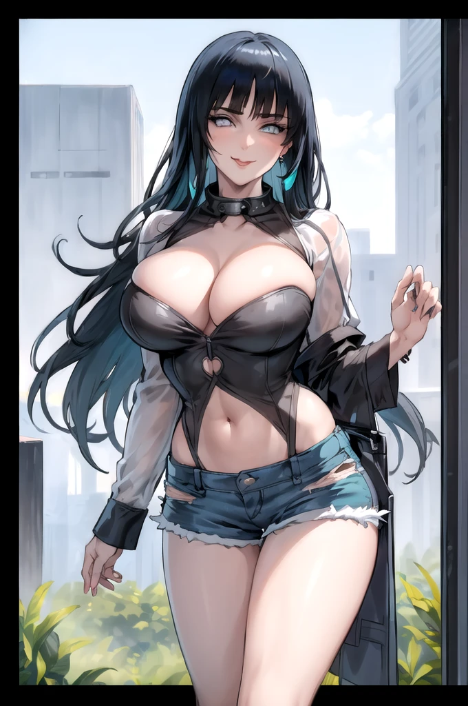 (day:1.7), outdoor, Street,cyberpunk_City View, (very detailed background),
dynamic pose, , dynamic angle,
rosa_eyes, rosa_hair,two tails, hair ribbon,
dakinis, (((Dark_fur, improve, jewelry,Short shirt, denim shorts))), belly button cutout, ((under the chest)),
1 girl, 20 years,mature woman,beautiful Finger,beautiful long legs,beautiful body,beautiful Nose, Perfect eyes, perfect face,(beautiful detailed aqua eyes, grey eyes),((mature woman:1.1)),((milf:1.1)),make up,Chapped lips,(shiny fur:1.1),(perfect female body:1.2),(gorgeous detailed fur),(detailed hair),
looking at the viewer, seductive smile, naughty face, tongue out,
Ray_tracking,intricate details,depth of field, extremely delicate and beautiful,
(beautiful,big_old:1.4), (beautiful_face:1.5). Se le ve la fur de las tits por debajo. tits, fur de las tits por debajo del escote. small top, tits bigs. view from below. Piel tits, fur, tits, fur, fur, tits, fur, tits.