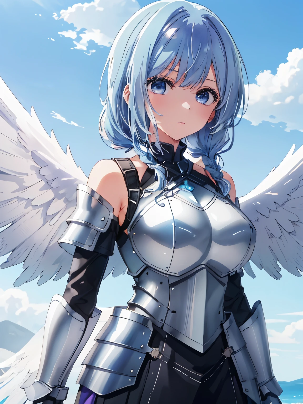 Very detailed、highest quality、Best image quality、masterpiece、8k、Anime Face、A kind smile、Sparkling blue eyes、Light blue hair、(SFW Giant)、(Big Breasts:1.5)、shutumon、Cowboy Shot、(highleg panty:1.5)、Claw Hand、(pink sweatshirt)、(Mouth mask)、(Garter Straps)、stomach、(scarf)