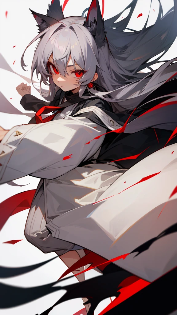 Highest quality I have long hair Gray Hair Sand Wolf Shiroko Red eyes I don't have anything Odd Eye