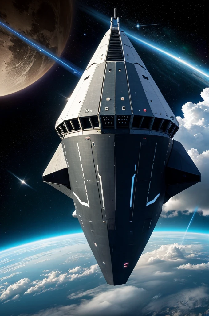Space ship in the