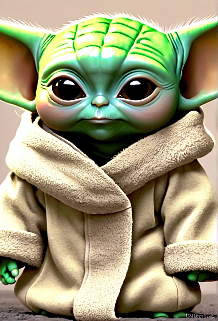 Baby yoda saying: "Congrats bro!"