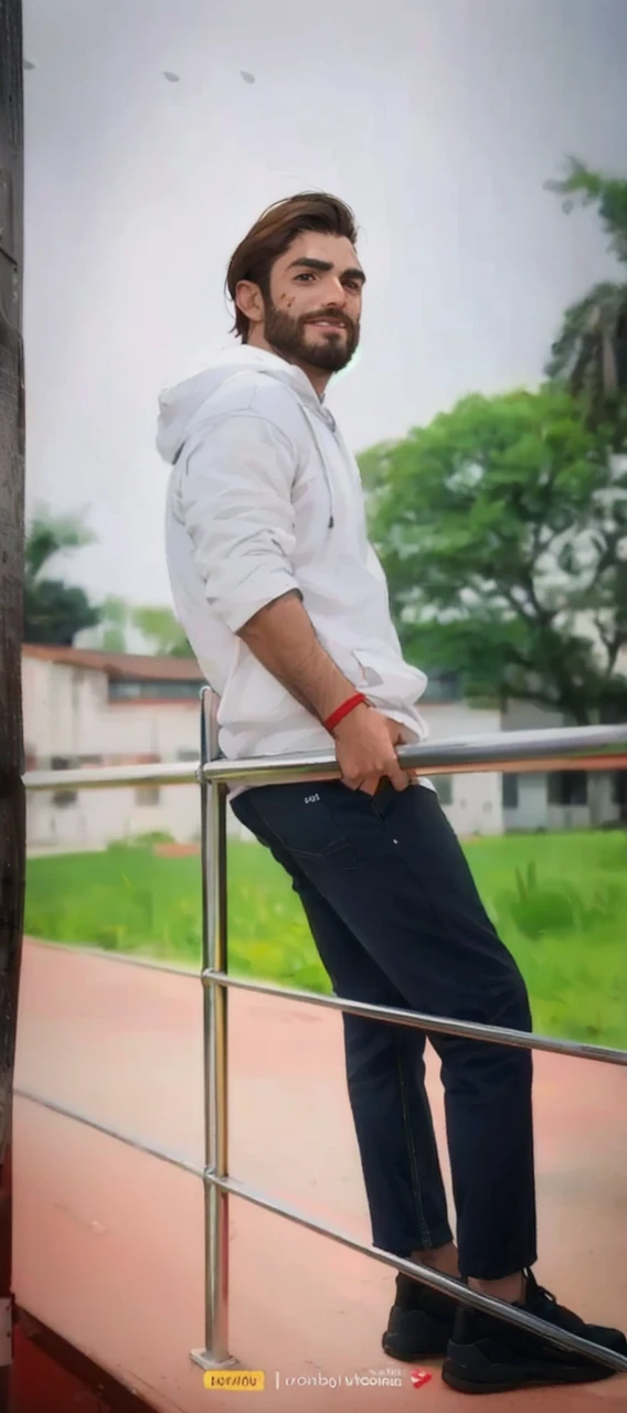 (masterpiece, ultra high res, 16k uhd, high quality),low key,commute,ad,tv,standing,looking at viewer,Hoodie,masterpiece,in the restaurant,sitting,(brown hair),black eyes,turn to the back,smile,Seoul,(small head),Precise human body structure,Precise hand structure,(duck egg face),Light-colored clothing,red coat,yellow top,Unity 16K Wallpapers,Concept Art,A person,8K eyes,Grassland,Dress,Park,Bench,Pigeons,(((mature male))),((big eyes:1.3)),(short hair),((1 American mixed-race man)),Sweatpants,(Realistic face:1.8),Wide Shoulders,Single,(whole body:1.6),andriod 18,