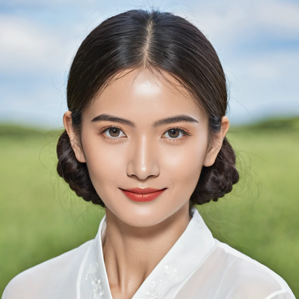 (head of'artwork, best quality:1.2), 1fille, bare, korean girl, , ultra detailed, ultra realistic, la plus haute qualité, very detailed, realistic, photo realistic, photo brute, guapo, mediuml breasts, from front shot