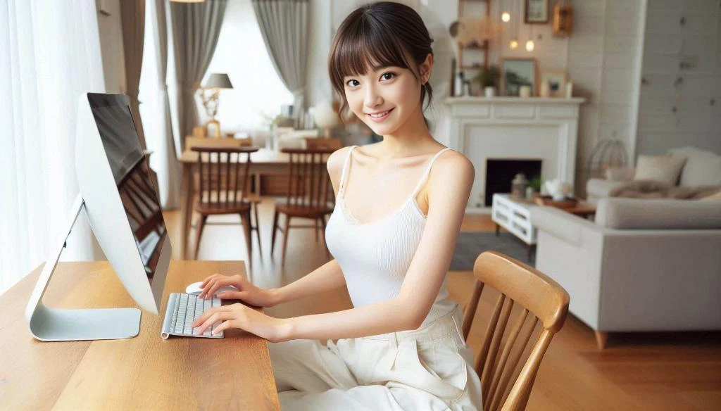 masterpiece, realistic, photorealistic, best quality, beautiful detailed, natural lighting, sharp focus, depth of field, slim body, abs:1.2, cleavage, best quality real texture skin, Detailed beautiful delicate face and eyes, beautiful Japanese young woman, eyes open, looking at viewer, best quality real texture skin, Detailed beautiful delicate face and eyes, double eyelid, smile:1.2, white teeth:1.2, very short straight brown hair,