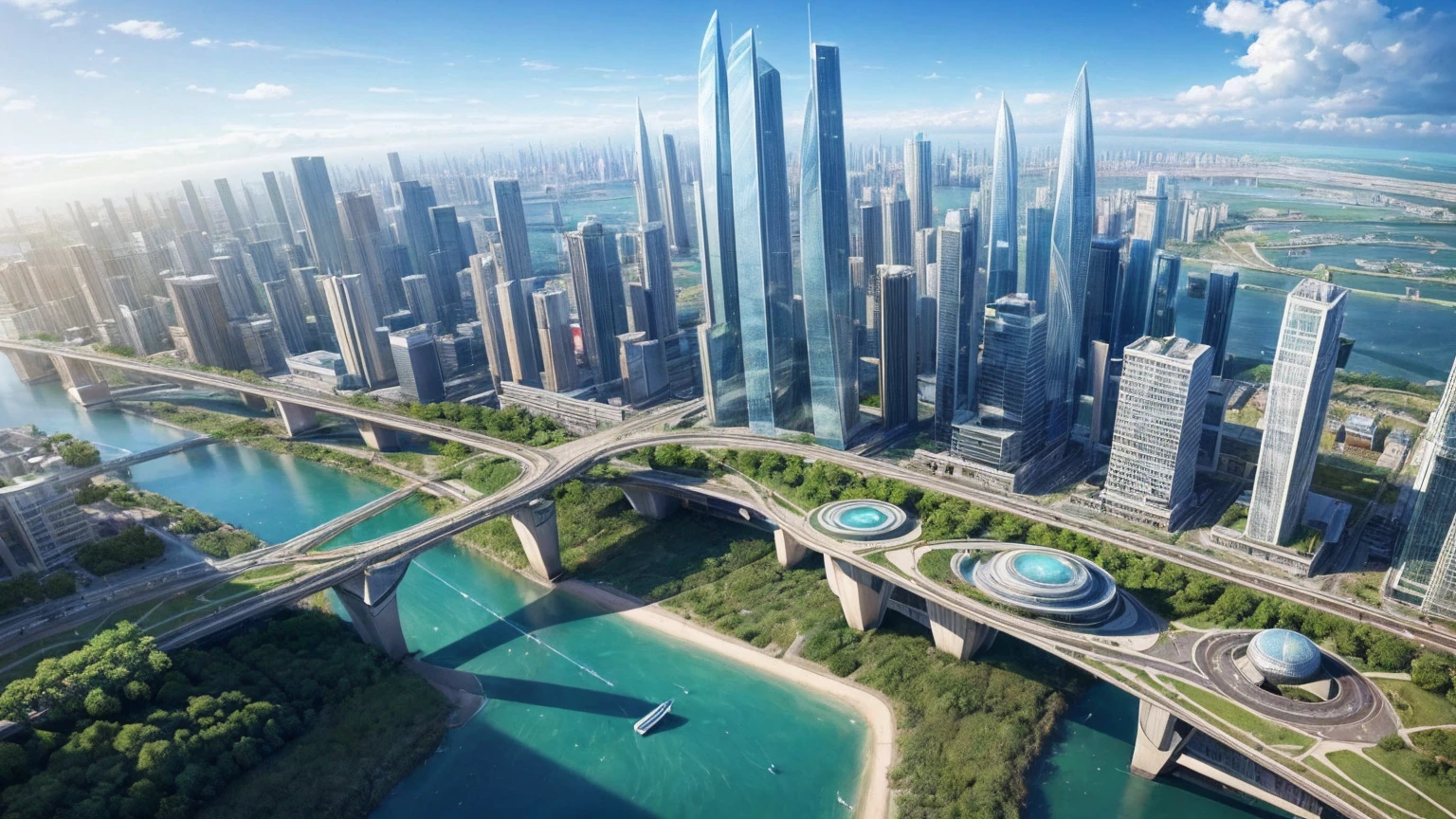 (Best quality,4K,8K,A high resolution,Masterpiece:1.2),Ultra-detailed,(Realistic,Photorealistic,photo-realistic:1.37),Futuristic floating city,Futuristic technology,Huge urban high-tech tablet platform,Airship,Floating in the sky,Futuristic city,Small airships around,High-tech hemispherical platform,Colorful lights,Advanced architecture,modernn architecture,skyscrapper,Access the cloud,Scenic beauty,view over city,Impressive design,Blend seamlessly with nature,energetic and vibrant atmosphere,Futuristic transportation system,Parking is suspended,Transparent path,Lush greenery,Sky gardens,cascading waterfalls,Magnificent skyline,reflections on the water,Sparkling river,Architectural innovation,futuristic skyscrapers,Transparent dome,The shape of the building is unusual,Elevated walkway,Impressive skyline,Glowing lights,Futuristic technology,Minimalist design,Scenic spots,Panoramic view,Cloud Piercing Tower,Vibrant colors,epic sunrise,epic sunset,Dazzling light display,magical ambiance,The future city,Urban Utopia,LuxuryLifestyle,Innovative energy,sustainable development,Smart city technology,Advanced infrastructure,Tranquil atmosphere,Nature and technology live in harmony,Awesome cityscape,Unprecedented urban planning,Architecture connects seamlessly with nature,High-tech metropolis,A cutting-edge engineering marvel,The future of urban living,Visionary architectural concept,Energy-efficient buildings,Harmony with the environment,A city floating above the clouds,Utopian dreams become reality,The possibilities are endless,State-of-the-art transportation network,Green energy integration,Innovative materials,Impressive holographic display,Advanced communication system,Breathtaking aerial view,Quiet and peaceful environment,Modernist aesthetics,Ethereal beauty