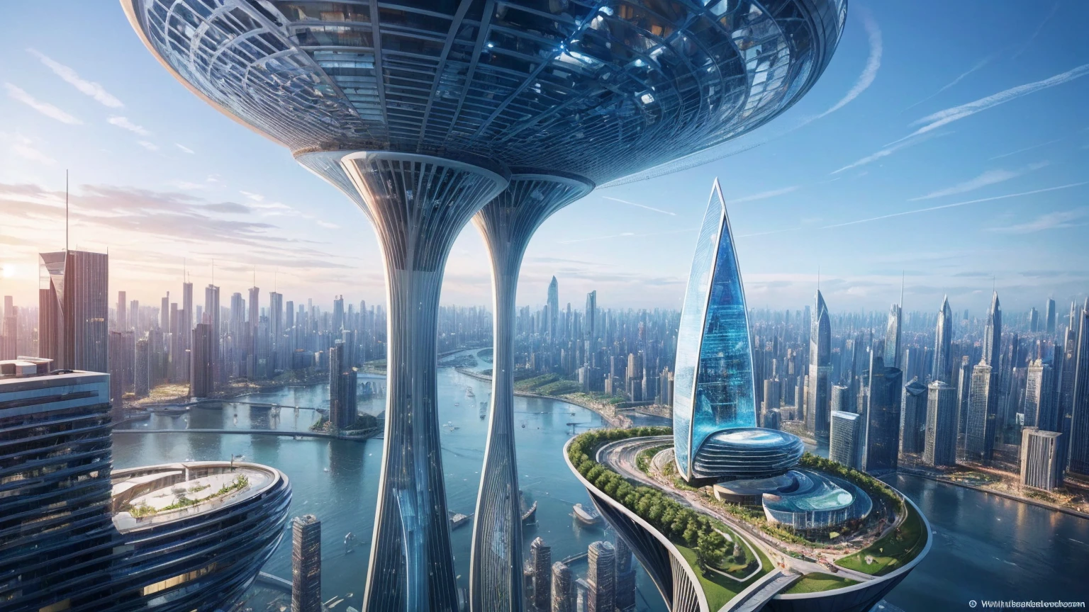 (Best quality,4K,8K,A high resolution,Masterpiece:1.2),Ultra-detailed,(Realistic,Photorealistic,photo-realistic:1.37),Futuristic floating city,Futuristic technology,Huge urban high-tech tablet platform,Airship,Floating in the sky,Futuristic city,Small airships around,High-tech hemispherical platform,Colorful lights,Advanced architecture,modernn architecture,skyscrapper,Access the cloud,Scenic beauty,view over city,Impressive design,Blend seamlessly with nature,energetic and vibrant atmosphere,Futuristic transportation system,Parking is suspended,Transparent path,Lush greenery,Sky gardens,cascading waterfalls,Magnificent skyline,reflections on the water,Sparkling river,Architectural innovation,futuristic skyscrapers,Transparent dome,The shape of the building is unusual,Elevated walkway,Impressive skyline,Glowing lights,Futuristic technology,Minimalist design,Scenic spots,Panoramic view,Cloud Piercing Tower,Vibrant colors,epic sunrise,epic sunset,Dazzling light display,magical ambiance,The future city,Urban Utopia,LuxuryLifestyle,Innovative energy,sustainable development,Smart city technology,Advanced infrastructure,Tranquil atmosphere,Nature and technology live in harmony,Awesome cityscape,Unprecedented urban planning,Architecture connects seamlessly with nature,High-tech metropolis,A cutting-edge engineering marvel,The future of urban living,Visionary architectural concept,Energy-efficient buildings,Harmony with the environment,A city floating above the clouds,Utopian dreams become reality,The possibilities are endless,State-of-the-art transportation network,Green energy integration,Innovative materials,Impressive holographic display,Advanced communication system,Breathtaking aerial view,Quiet and peaceful environment,Modernist aesthetics,Ethereal beauty