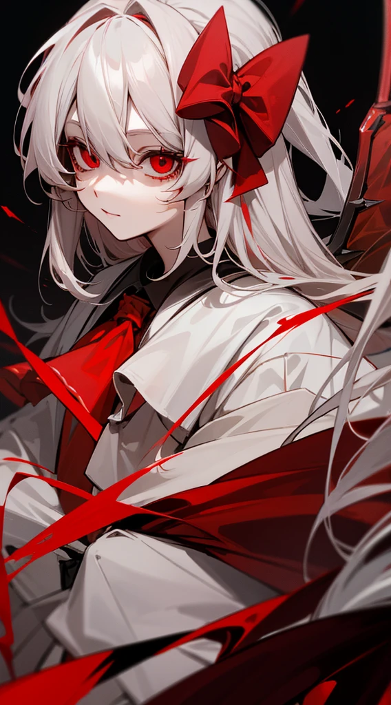 Highest quality I have long hair Gray Hair Flandre Scarlet Red eyes I don't have anything Odd Eye One person
