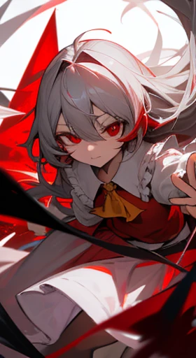 Highest quality I have long hair Gray Hair Flandre Scarlet Red eyes I don't have anything Odd Eye One person