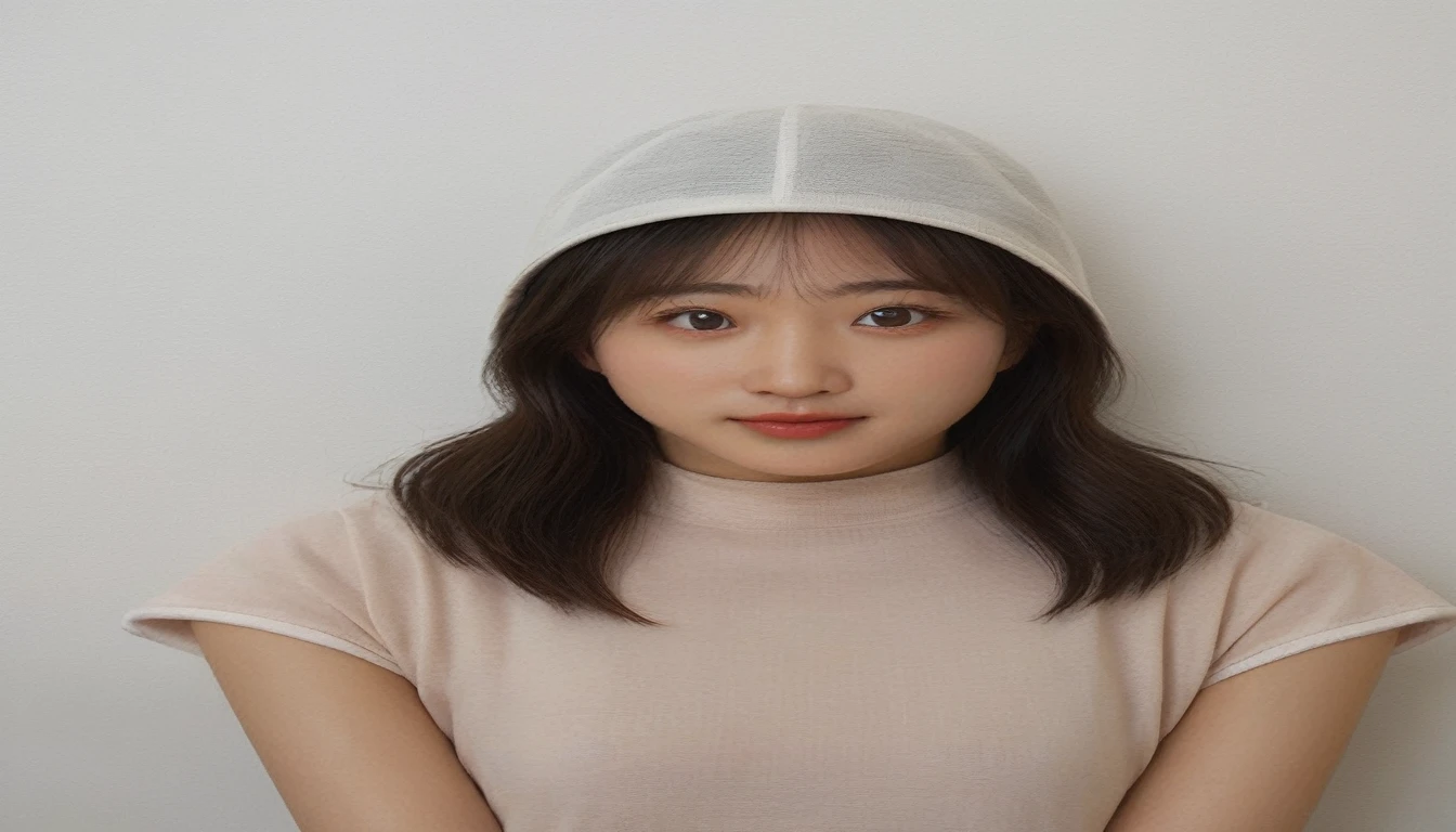 Best Quality, 8k, Masterpiece, (Portrait: 1.3), (photo realistic:1.4), (hyper realistic:1.4), Sharp Focus, looking at viewer, (smoother lighting:1.1), (increase cinematic lighting quality:0.9), realistic lighting, backlighting, light on face, ray trace, (brightening light:1.2), (Increase quality:1.4), sharp detail, (best quality real texture skin:1.4), finely detailed eyes, black_eyes, finely detailed face, 25 year old Korean woman