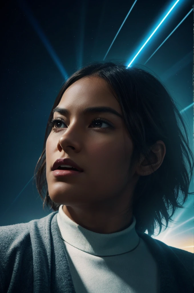 Create me a movie poster in 16:9 ratio. Give the title MIRACLE FROM HEAVEN. Make it in a dark room with a beam of light passing through the movie title
