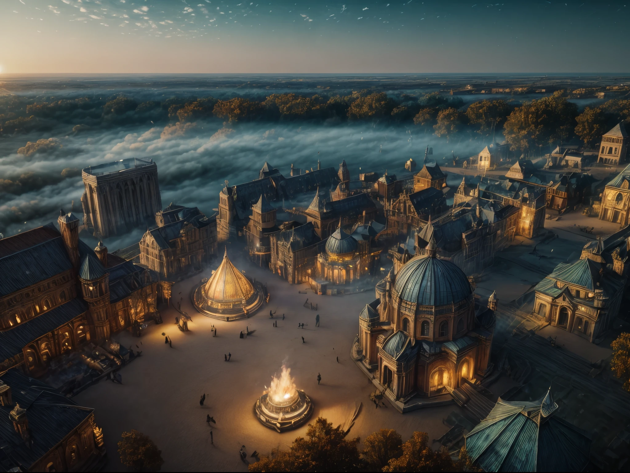 8k, elegant, majestic, digital photography, ((masterpiece)), sidelighting, hdr,  vibrant abstraction of a medieval festival, dynamic dancers twirl amidst a sea of vivid, (highly detailed face:1.5), swirling hues, evoking joy and movement. Realistic hands. [The character is surrounded by mist, evoking a mysterious and eerie atmosphere. The lighting is dark and atmospheric, with smoke adding a touch of sinister ambiance. Best quality image, HDR enhancement, showcasing the utmost level of detail and realism, full body shot:1.5]. [8K, Best Quality, Ultra High Resolution, (highly detailed CG unity 8k wallpaper), (best photo), (best shadows), isometric 3D, octane rendering, ray tracing, highly detailed, (Best quality, 4K, 8k:1.2), absurdity, ultra detailed, (realistic, photorealistic, photorealistic:1.37), complex parts, HDR, (complex parts:1.12), (hyper detailed, hyper realistic, Soft lighting, spicy:1.2), (complex parts, Hyper detailed:1.15). Blurred foreground. (backlit), masterpiece, high quality, brightness, chromatic aberration, foggy smoke, shadows, contrast, clear sky, (warm hue, warm tone), high details, natural reflections]. (YES SFW)