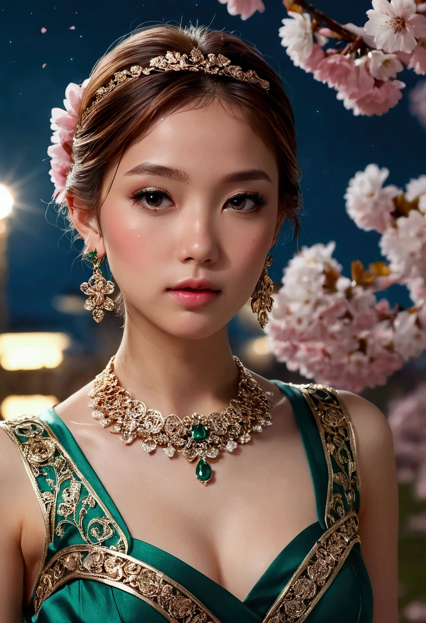 (,1girl, pov,best quality,masterpiece,  ) ,(((,night,  cherry blossoms, )))     ultra realistic 8k cg, flawless, clean, masterpiece, professional artwork, famous artwork, cinematic lighting, cinematic bloom, perfect face, beautiful face, fantasy, dreamlike, unreal, science fiction, luxury, jewelry, diamond, gold, pearl, gem, sapphire, ruby, emerald, intricate detail, delicate pattern, charming, alluring, seductive, erotic, enchanting, hair ornament, necklace, earrings, bracelet, armlet,halo,autumn leaves,