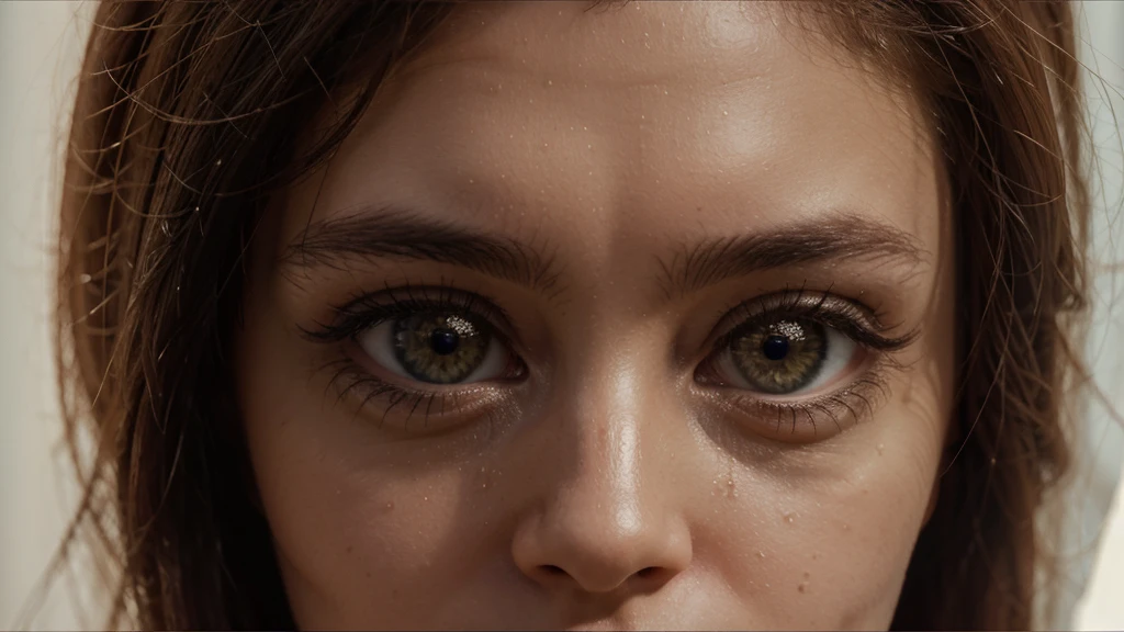 create an image for Infinite Zoom Music Video Script: "Keep Your Eyes Open"

Opening Scene
[0:00-0:10]

Visuals: Start with a close-up of an eye, slowly zooming into the pupil.
Action: As the zoom begins, the eye subtly blinks once, inviting the viewer in.
Effect: The pupil morphs into a tunnel of light, beginning the infinite zoom effect.