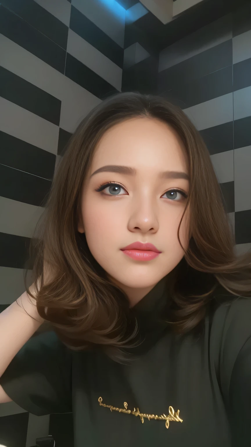 Beautiful big breastokeh), indoors, detailed luxury living room, gentle and charming beautiful goddess, Korean(kpop-idol), solo, necklace, oval face, double eyelids, smart, good hands, good feet, Natural, (from below angle), (glossy skin:1.05), ((low angle)), Perfect figure, (64k, UHD, RAW photo, best quality, masterpiece:1.4), (realistic, photo-realistic:1.37), ultra high res, photon mapping, radiosity, physically-based rendering, professional soft lighting, blue eyes, purpel hair