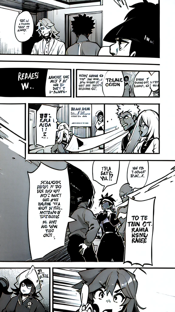 rappers in rhyme battles , nightclub. young man with long ninja style hair and beard [hero]