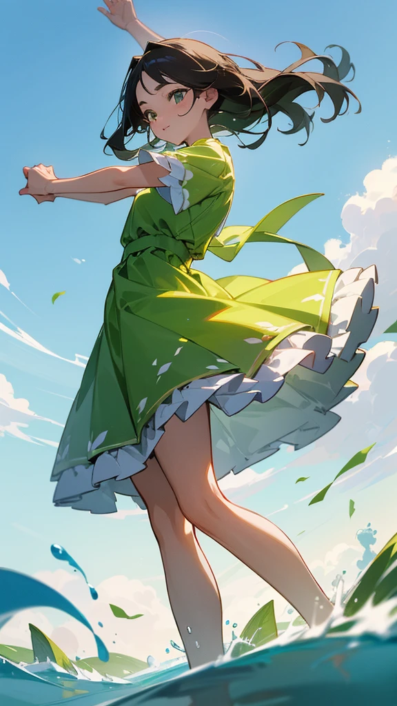 Like a fresh and refined girl,She is naturally beautiful without makeup。She always wears a green dress.,Light and agile。Fresh and natural personality,Not pretentious,With the vigor and vitality of a spring morning。Like the unpolished innocence,Exuding natural fragrance and vitality。