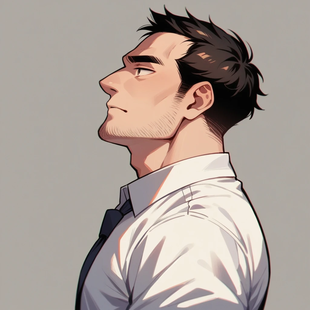 indian business man, side view