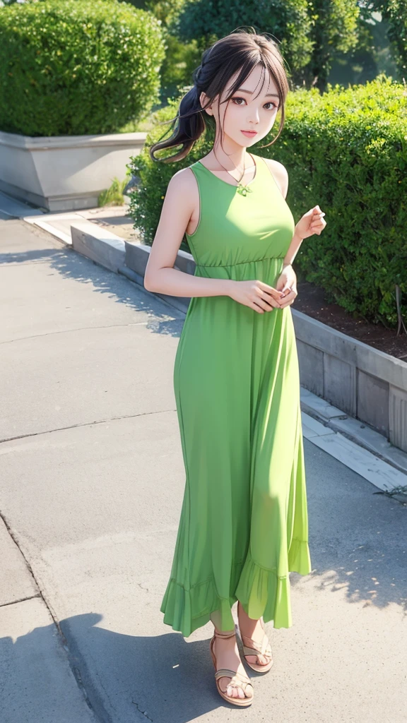 Like a fresh and refined girl,She is naturally beautiful without makeup。She always wears a green dress.,Light and agile。Fresh and natural personality,Not pretentious,With the vigor and vitality of a spring morning。Like the unpolished innocence,Exuding natural fragrance and vitality。
