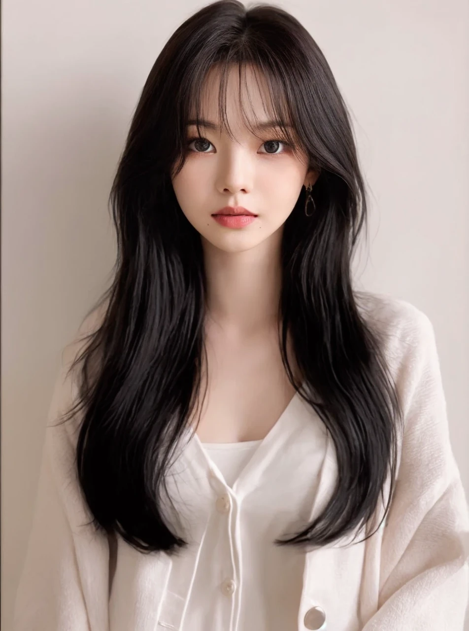 Karina AESPA, Best quality, 8k, perfect lighting, masterpiece, ultra high res, Karina AESPA, (photorealistic:1.4), raw photo,1girl, Karina AESPA, solo, realistic, looking at viewer, upper body, Karina AESPA.