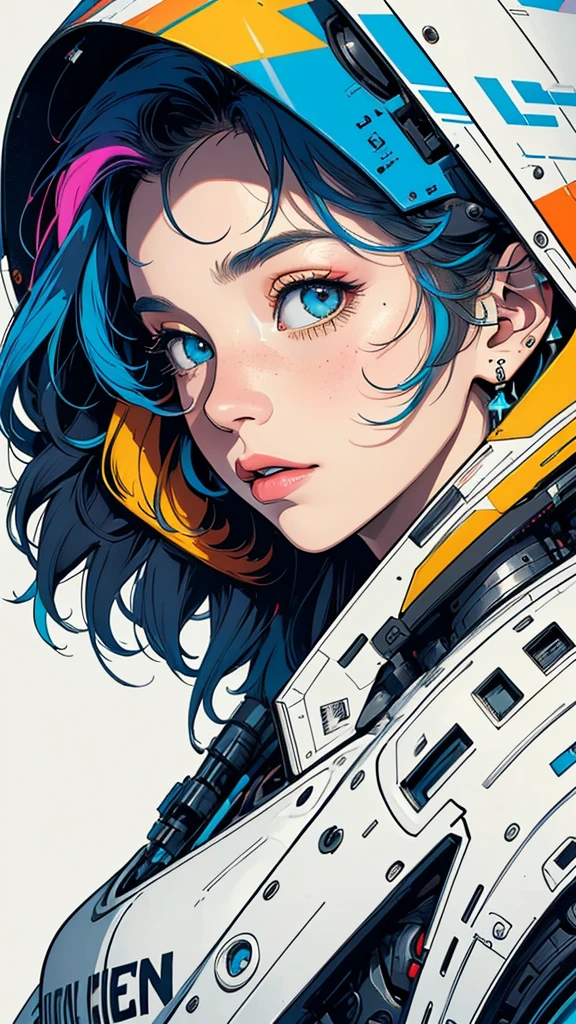 (((masterpiece, highest quality))),(((solo:1.2))),(((1girl:1.2))),32k wallpaper, very detailed, poster, vintage science fiction,(((((geometric cinematic movie poster))))), (bauhaus), shape,(((abstract))),(mid century modern),movie poster,(((((portfolio))))),(((((Close-up))))),(((((bust up))))),((((more various angle)))),(((highlight))),Vast landscape,((((heterochromia)))),(((complete. detailed face))),(((Extremely talented))),(((most complecated machine))),Colorful color scheme