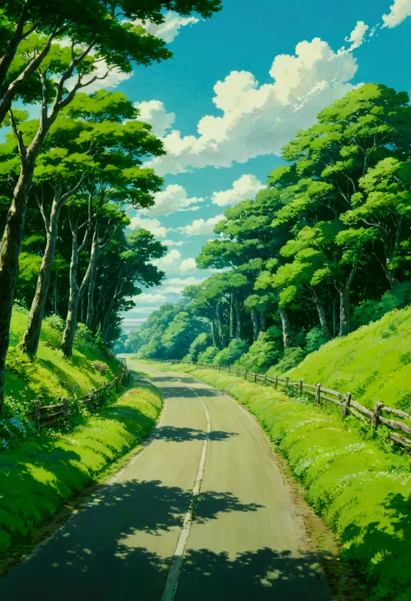 Ghibli　summer　Country road