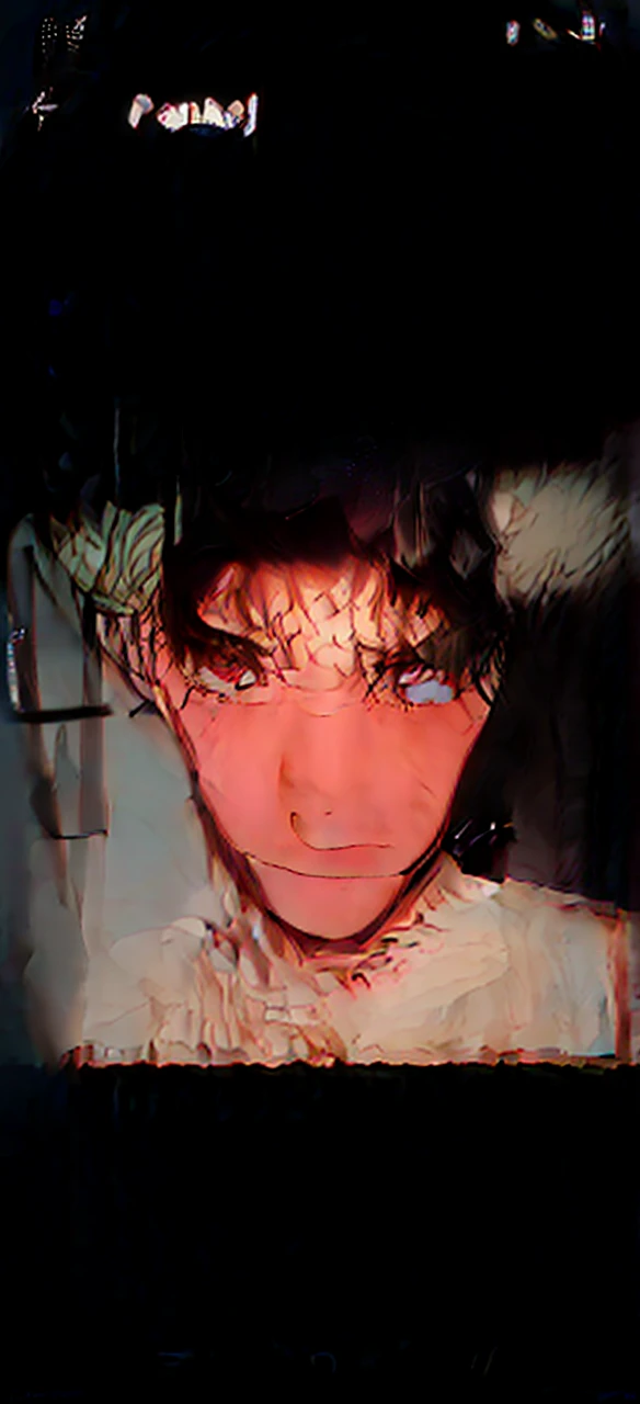 Libido boy, young, Attractive face, red eyes, with short white hair, eyeslashes, Applejack hat, whitet-shirt, Black sweatpants,Red sweatshirt,Eternal, (Best quality, Stunningly detailed:1.25), (Alone:1.3), evil smile,glowing light, ray tracing, reflection light