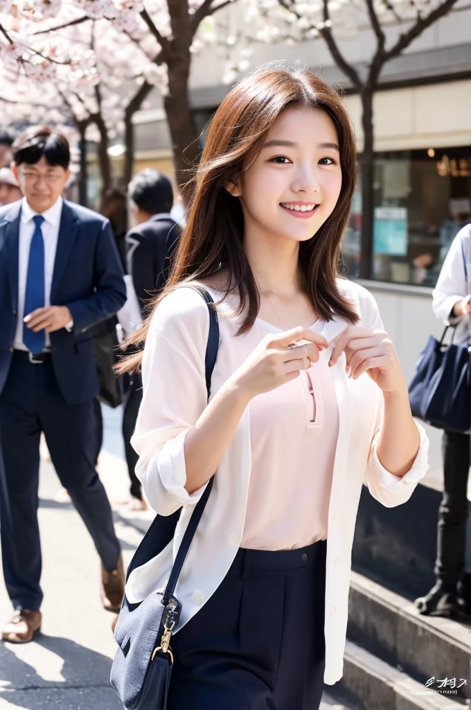 A 20-year-old woman who looks 15 but has the cute face of an idol.。Gentle and cute。Please smile kindly。She is completely naked、Bust is a little large As cherry blossom petals fluttered down the street, she was walking hand in hand with a man in his 50s dressed in a suit.. RAW Photos Genuine Genuine Genuine life No copyright notice