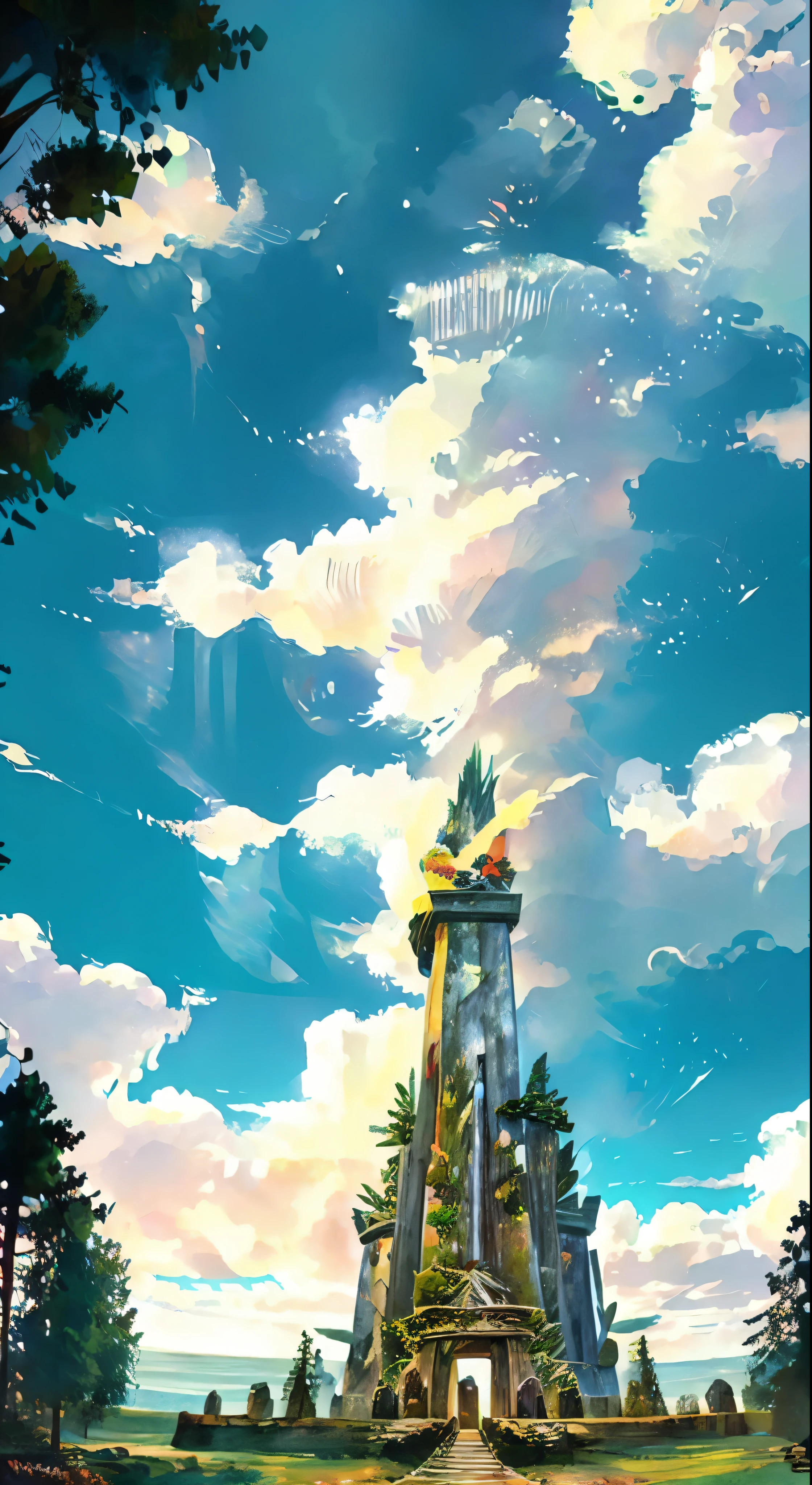 background, fantasy, fantastic, fantasy, forest, elf，The Stonehenge