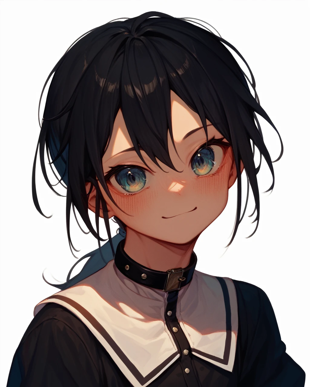 A cute boy、、Black Hair