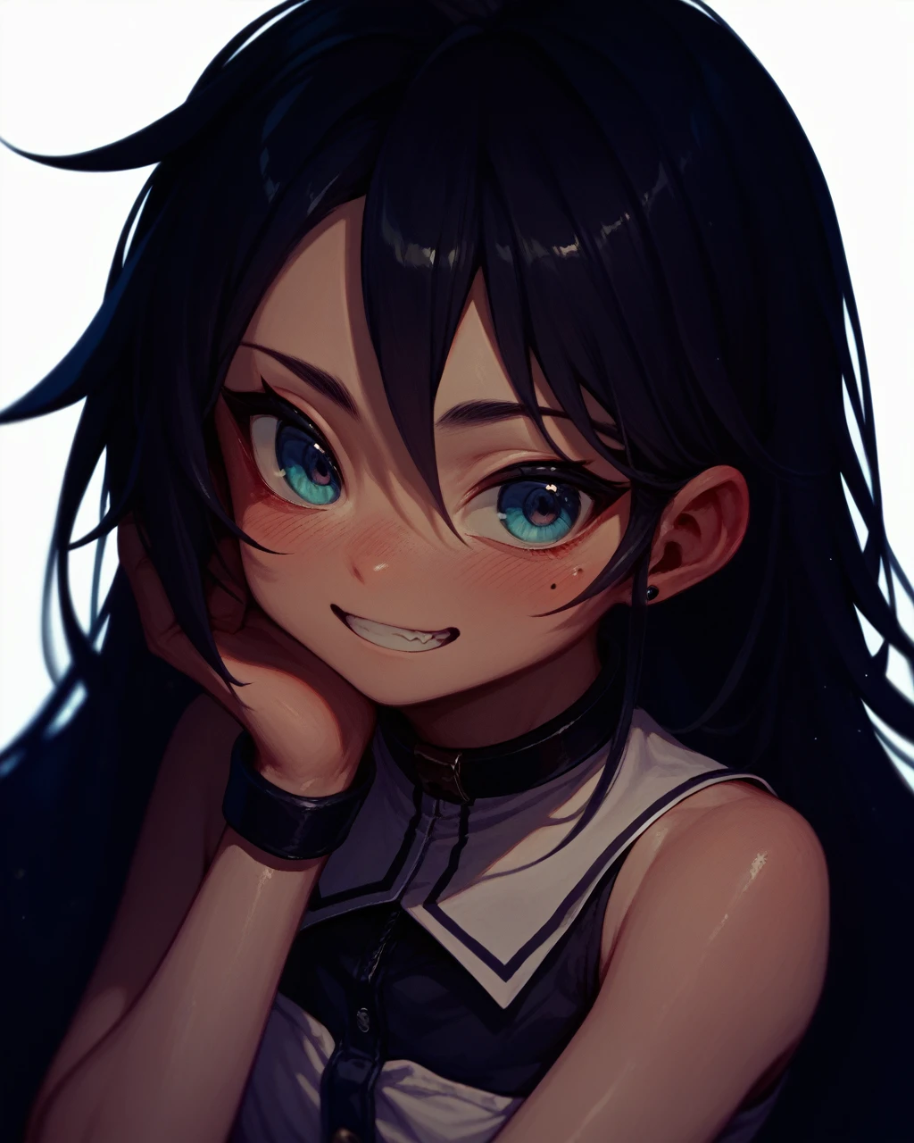 A cute boy、、Black Hair