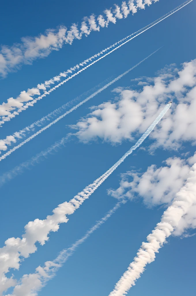 Chemtrail intense quadrillage