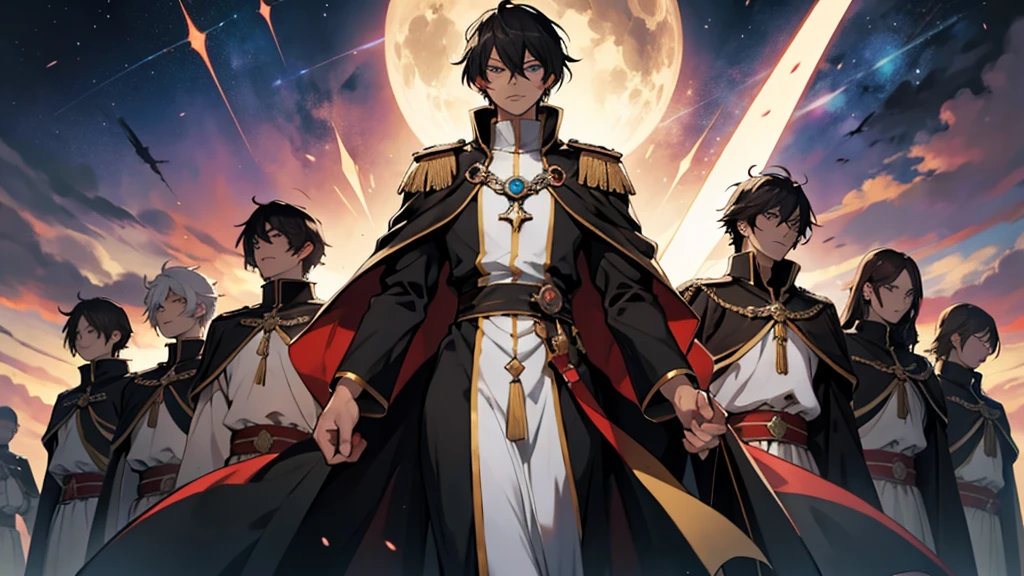 Attention, entire world! Hear my proclamation: I am Lelouch vi Britannia, Emperor of the Holy Britannian Empire and your only ruler! Schneizel has surrendered to me: as a result of this, I am now in control of both the Damocles and the FLEIJA weapons, and even the Black Knights no longer possess the strength to oppose me now! If anyone dares to oppose my supreme authority, they shall know the devastating power of the FLEIJAs. Those who could oppose my military rule no longer exist! Yes, from this day, from this moment forward, the world belongs to me! Lelouch vi Britannia commands you: Obey me, subjects! OBEY ME, WORLD!