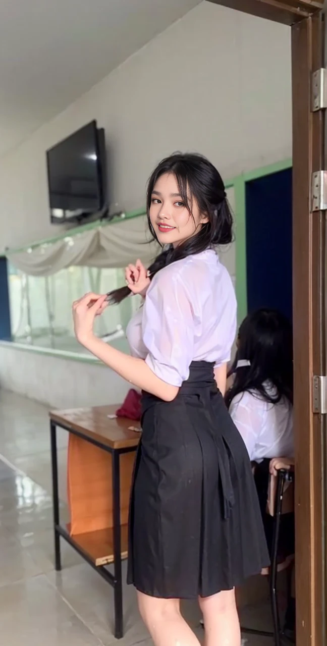 beautiful girl, Korea, 2 persons, Double shots, full body picture, 18-20 years old, Sexy, (gorgeous face, Beautiful face shape, beautiful eyes, Beautiful nose, red lips), (long hair), ((Thai sarong, Random Colors, thin)), ((shower)), ((Huge breasts, breast augmentation, big breast)), (((ผอมthin, ผอมthin, Flat stomach, Beautiful legs, Slender legs), (ร่างกายwetโชก), (((no underwear.))), (((Bend over, Growing rice))), ((Thai rice field, people, natural, field edge, transplanting rice seedlings)), ((beautiful girl, long hair)), ((Put in a cloth bag, Random color sarong, stand)), ((Huge breasts, Beautiful breasts)), ((wet)), ((stream,natural, Women's bodies make their breasts bigger., Wear a spinning outfit ,gigantic breast)), ((Behind the scenes, rice fields))