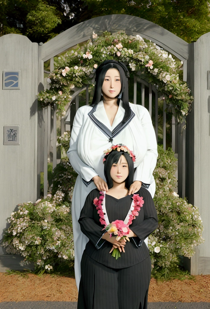 Mother and 1 man、2 Parent-child(Mother and her high school student son)photograph、The most beautiful and pure Mother in Japan((A 39-year-old beautiful mature woman with a modest and simple appearance, But her body is the most erotic..))And my cute son(high school student)、((My Mother is beautiful with a thin, A little weak々Funny face.))((Mother(Smooth long black hair)Commemorative photo with my son))、A Mother with a voluptuous body、My son is a handsome high school student.、Huge breasts that are too big and saggy、Formal Wear、RAW development、Realistic、A commemorative photo of Mother and son In front of the school gate、Mother and son with arms folded、((The Mother is taller than her son))、((Only my son wears the uniform.))、((My Mother is wearing a graduation outfit with artificial flowers on her chest))、((In front of the school gate)),,(BIG ASS) ( Plus Size BBW Big ,grass, (Wide Loot)Abnormally enlarged hips,Thick body ,Fat body , Curved body, Widest Hips , Thick waist ,Widest chest, Thick chest