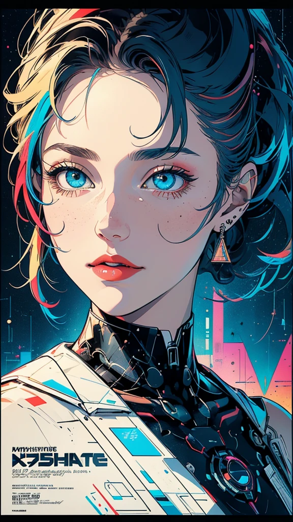 (((masterpiece, highest quality))),(((solo:1.2))),(((1girl:1.2))),32k wallpaper, very detailed, poster, vintage science fiction,(((((geometric cinematic movie poster))))), (bauhaus), shape,(((abstract))),(mid century modern),movie poster,(((((portfolio))))),(((((Close-up))))),(((((bust up))))),((((more various angle)))),(((highlight))),Vast landscape,((((heterochromia)))),(((complete. detailed face))),(((Extremely talented))),(((most complecated machine))),Colorful color scheme