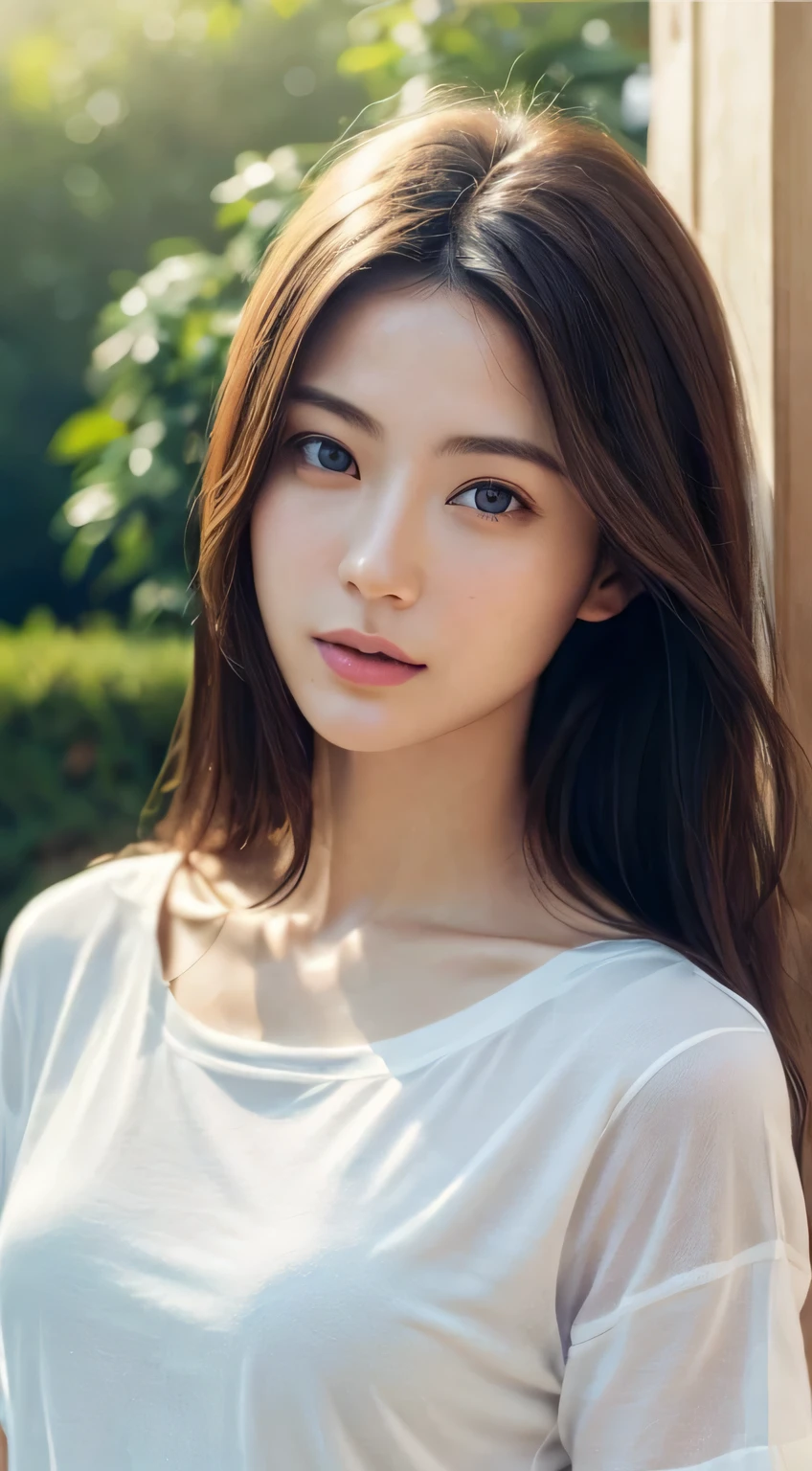 dress、(Photorealistic:1.4)、(hyper Realistic:1.4)、(Realistic:1.3)、(Smooth lighting:1.05)、(Cinema lightingImprovement of quality:0.9)、32K、One Girl、28-year-old woman、Realistic lighting、Backlight、Facial Light、Ray-tracing、(Bright light:1.2)、(Improvement of quality:1.4)、(Highest quality real texture skins:1.4)、Finely grained、Detailed painted face、Quality Eyes、(tired, Sleepy and satisfied:0.0)、 Face close-up、T-shirts、(Enhance the mood of your body line:1.1)、(Enhances the beauty of skin texture:1.1)、Realistic skin texture, Ayaka Miyoshi