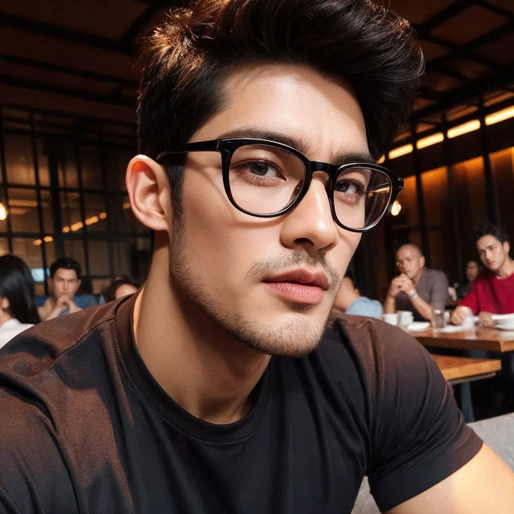 a hyper realistic, insanely detailed portrait of a handsome men, extremely detailed texture, dramatic lighting, cinematic composition, volumetric lighting, photorealistic, 8K, high quality, masterpiece
